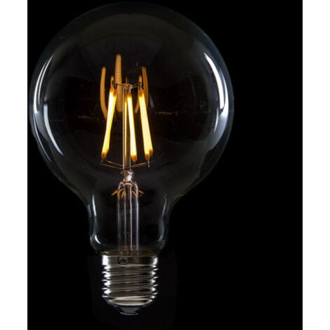 Bombilla LED E27 6W  432Lm 2000ºK Filamento G95 40.000H   [HO-LF-G95-E27-6W-WW]