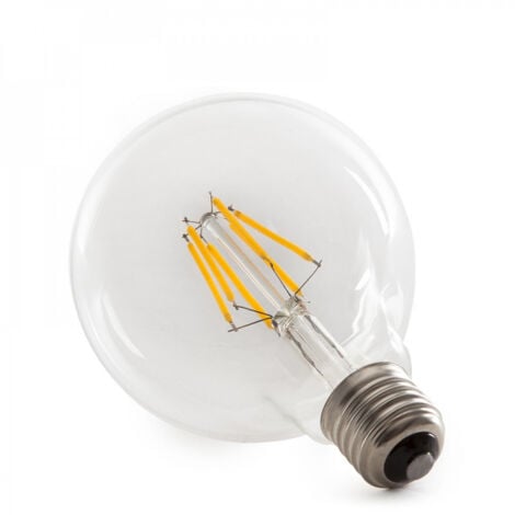 Bombilla LED E27 6W  432Lm 2000ºK Filamento G95 40.000H   [HO-LF-G95-E27-6W-WW]