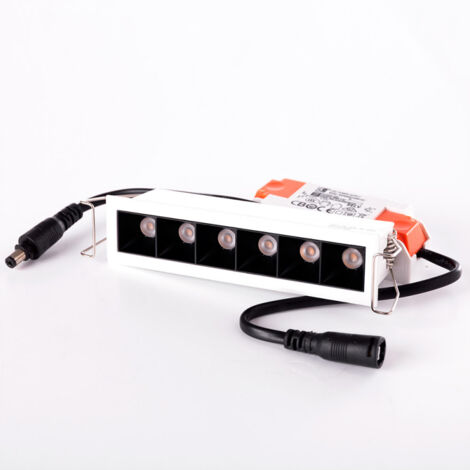 Foco Downlight LED 8W 575Lm 2700ºK Rectangular PRO SMD3030 50.000H [JW-8W-M-WW]