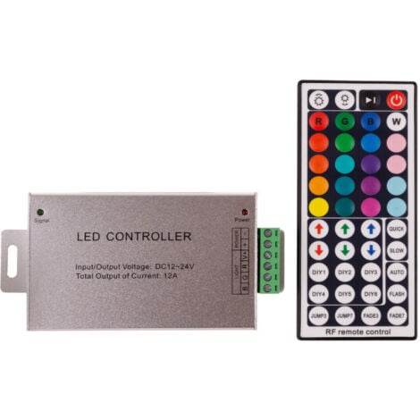 Controlador WIFI con mando a distancia tira led monocolor 12/24V