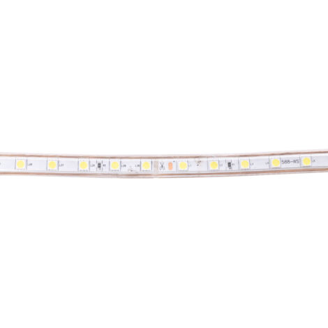 Tira de 60 LEDs/M 500W 42.000Lm 2700ºK SMD5050 220VAC IP65 x50M 40.000H  [HO-220-60-50M-WW]