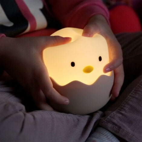 Lampara nocturna de mesa LED Infantil quitamiedos y recargable Cat