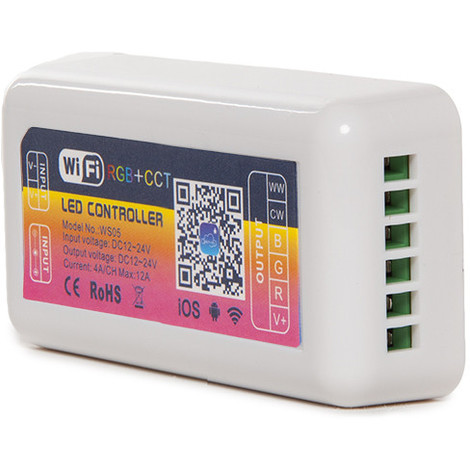Caballero calculadora Novela de suspenso Controlador Wifi Tira LED RGB + Cct Compatible Alexa (CA-WS05)