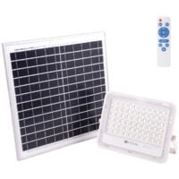 Proyector LED Solar 100W 6500K Panel: 6V/15W Batería: 3,2V/10000MaH Control Remoto [HO-SOLARFL-100W-02]