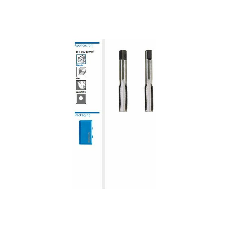 Völkel Set 3 Maschi Filettatori HSS 16x1,5 Mm – Acciaio Super Rapido Per Filettatura Metrica Fine, Per Fori Passanti E Ciechi