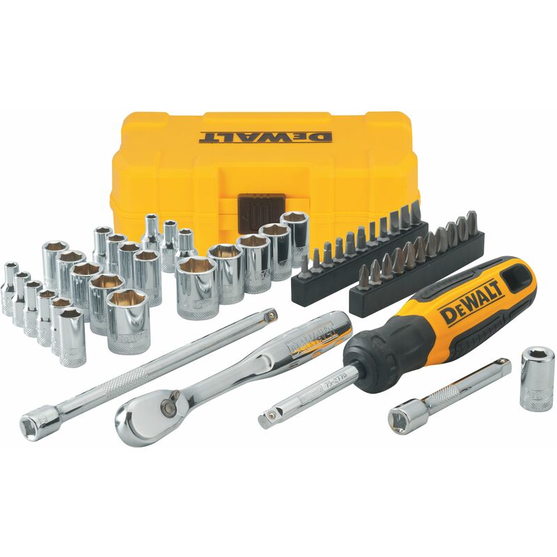 DEWALT DWMT81534-1 Set chiavi a bussola ed accessori 1/4 3/8 e 1