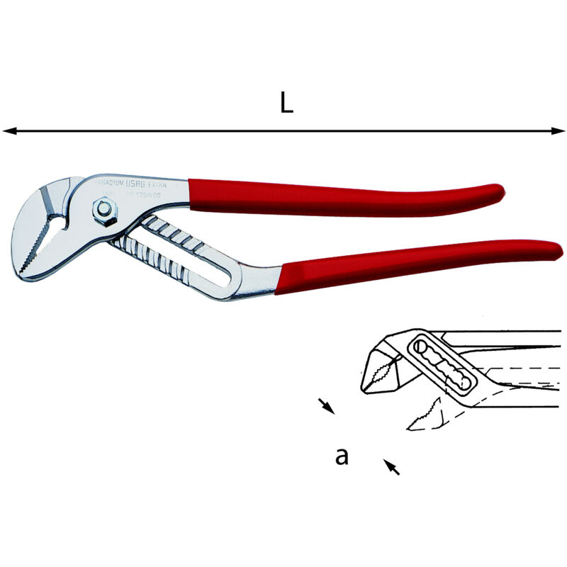 Bgs Fbgs7085 Pinze Autobloccantia 4 Vie Regolabiliganasce Lunghetipo - Foto 5