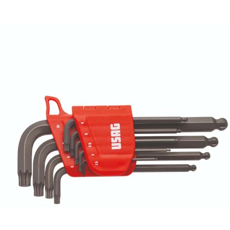 Set di 9 chiavi esagonali Usag X-GRIP D.1,5-10 280X/S9 - U02800485