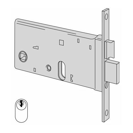 CISA 44461 SERRATURA SERRATURE PER PORTE PORTA DA INFILARE A FASCIA