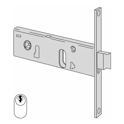Serratura da infilare con antipanico Cisa 43120 porte metallo
