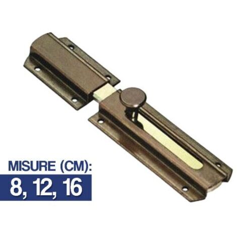 Comunello CATENACCIO TRASVERSALE BRONZATO LEGGERO art. 805 mm. 80 Comunello 10 PZ