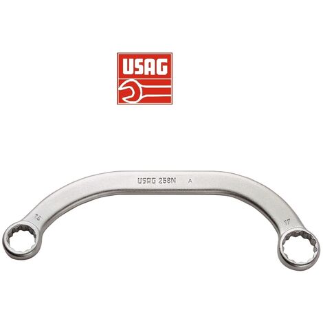 CHIAVE POLIGONALE DOPPIA CURVA CURVATA USAG 258 N CHIAVI POLIGONALI DOPPIE CURVE
