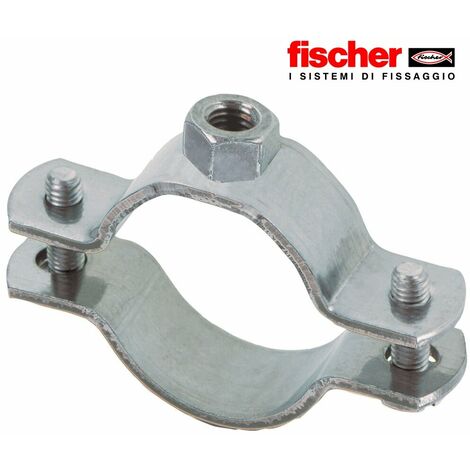 FISCHER 507827 FRX 2 1/2" COLLARE ACCIAIO INOX A2 DOPPIA VITE SENZA GUARNIZIONE