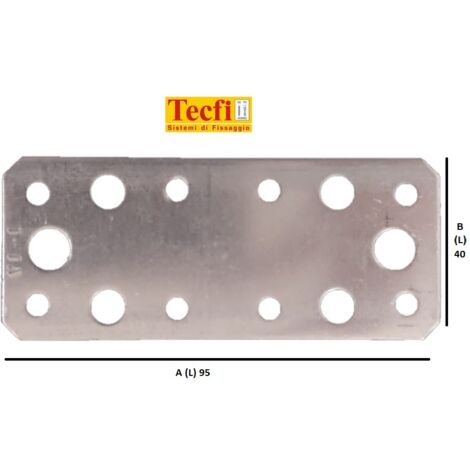 Piastra Di Giunzione Piatta, Zincata, Resistente, Spessore 4 Mm - Foto 5