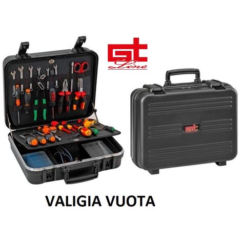 GT LINE VALIGIA PORTA UTENSILI ATTREZZI VUOTA BOXER PEL CON CHIAVI POLIPROPILENE