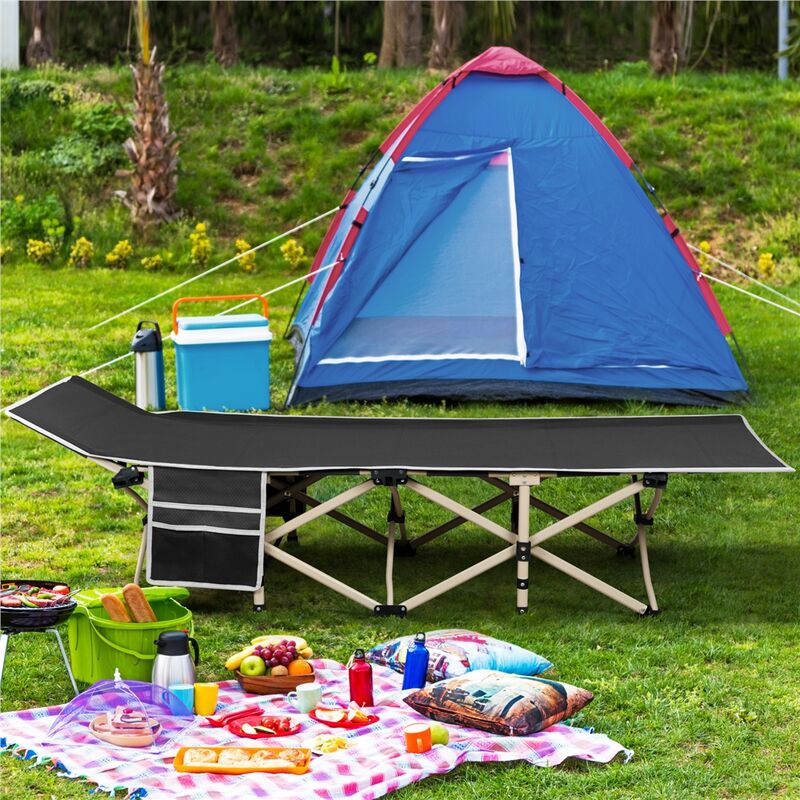 Lit Picot Militaire ABORON Lit De Camping Pour Adultes, Lit De Camping Pliable Coloré, Lits De Couchage Robustes Avec Sac De Transport, Lits De Voyage Oxford 1200 D Pour Intérieur Et Extérieur