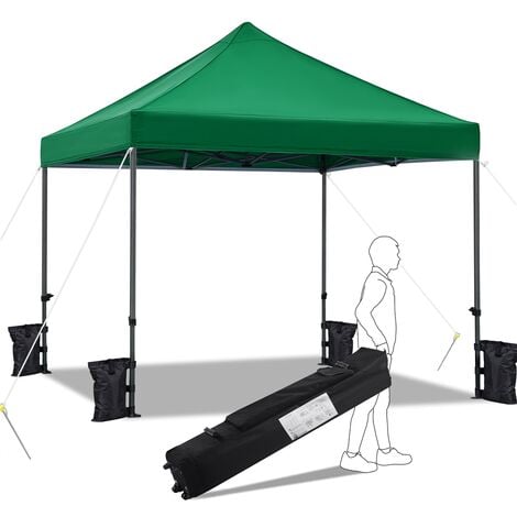 Yaheetech Tonnelle 3x3m Pliante Imperméable Anti-UV Tente Pavillon