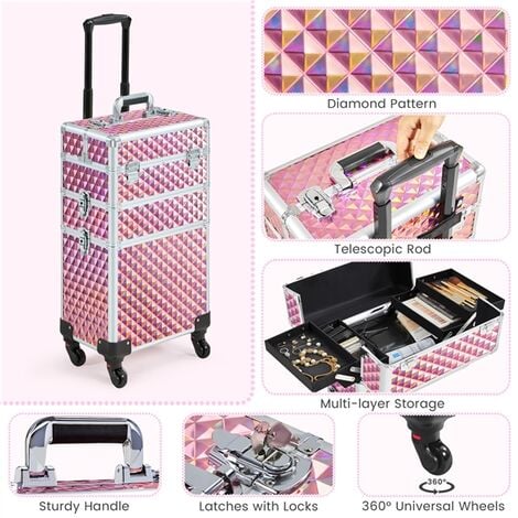 Acheter Organisateur de rangement de maquillage, valise de voyage