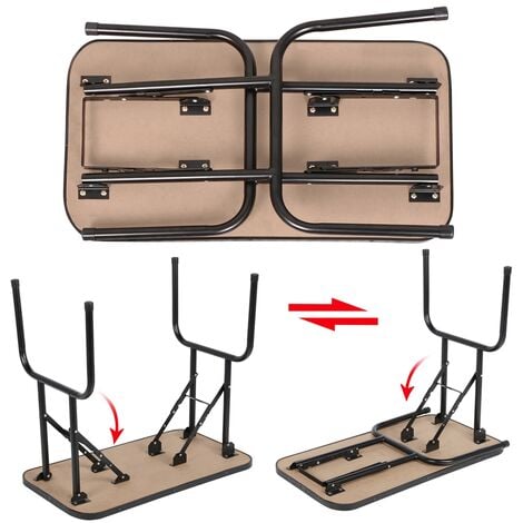 Yaheetech Table de Toilettage pour Chien Chiot Chat Pliant Transportable 80,5 × 46 × 76 cm avec Bras/Anneau Noir