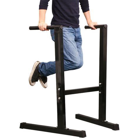 Yaheetech Barres de Traction Gym, Chaise Romaine Power Tower sur Pied, Barres Dip Parallèles, pour Entraînements Musculation Domicile, Salle de Sport Training, 84 x 79 x 107 cm