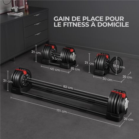 Fed Kit Haltères V2+Barre+Kettlebell 20kg Doré | Traininn