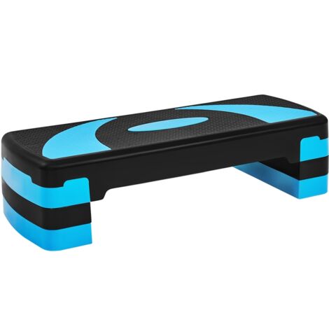Yaheetech – Step d'aérobic ajustable 10,5/15/20 cm – Capacité 250 kg – Surface antidérapante – Pour entraînement à domicile ou en salle