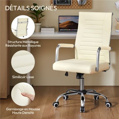 Yaheetech Tabouret De Bureau à Roulettes Réglable Pivotant Chaise De