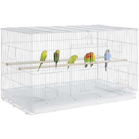 Cage volière galvanisée anti-répulsif pour canaries et perroquets