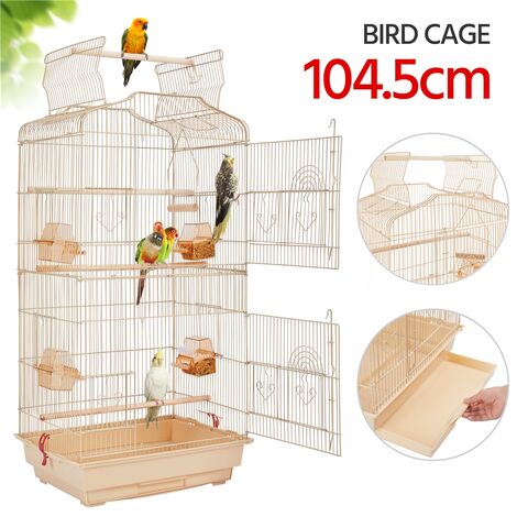 Bain d'oiseau clair pour cage Accessoires de cage à oiseaux