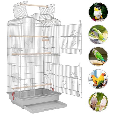 Grande Cage À Oiseaux Cage Oiseau Sur Pied Volière Pour Oiseaux Volière  Interieur Extérieur Avec Pied Pour Perroquet-Perruch[x217]