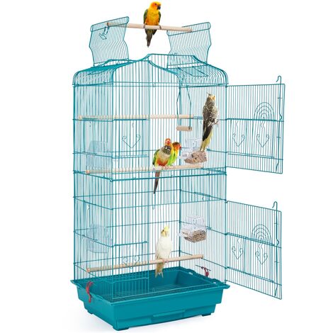 Ferplast PLANETA Cage pour canaris, perruches et petits oiseaux. Support  inclus.. Variante PLANETA - Mesures: 99.5 x 53 x h 171.5 cm 
