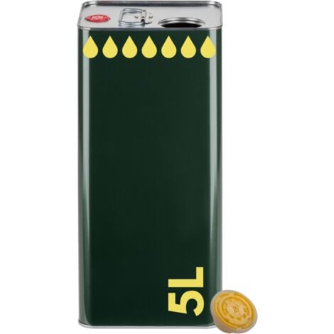 10 Lattine Per Olio Da 5LT In Lamiera Stagnata Verde - Con Tappo Ermetico, Made In Italy - Foto 4