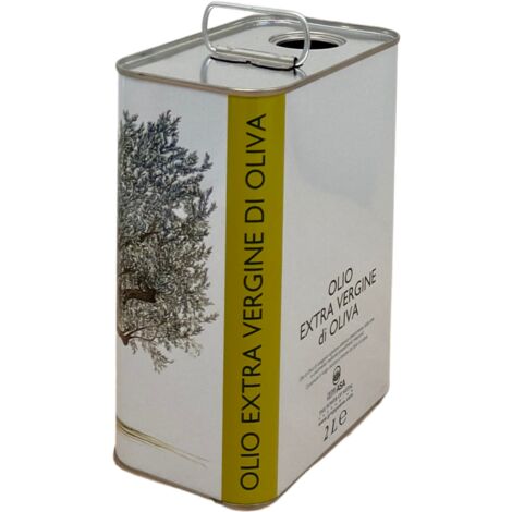 Contenitori per olio - Lattina per olio Due Olive da 0,250 litri