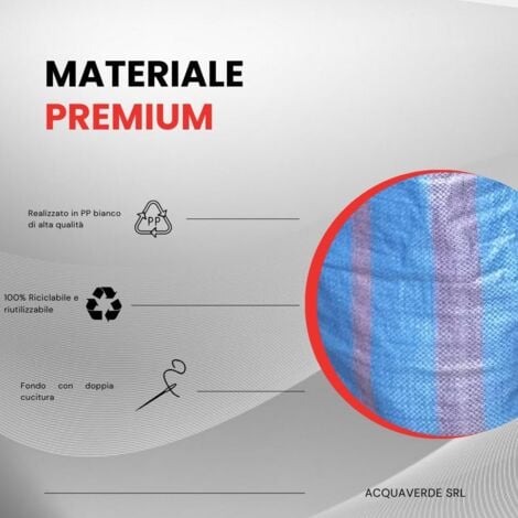 Acquaverde Sacchi In Polipropilene Sacchi In Polipropilene 70x120