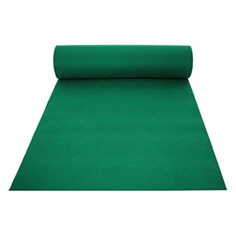 Tappeto Verde Per Feste 140 G/m² - 7,8 X 4,5 M - Runner In Feltro Non Tessuto Per Matrimoni, Balli Scolastici E Lauree