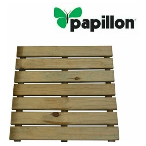 Pedana per Doccia da Giardino Esterno, Legno Impregnato in Autoclave, cm 50x50