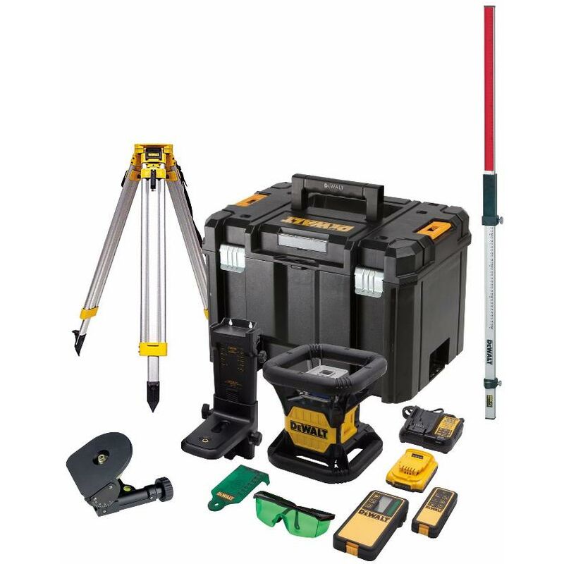 Niveau laser multilignes vert sansfil Dewalt XR DCE089D1G 108 V batterie 2  Ah chargeur