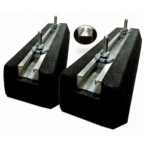 Supports de sol mini rubber 400 mm – Charge 300 kg – Anti-vibratile pour climatisation – AS400PMBFP – EID