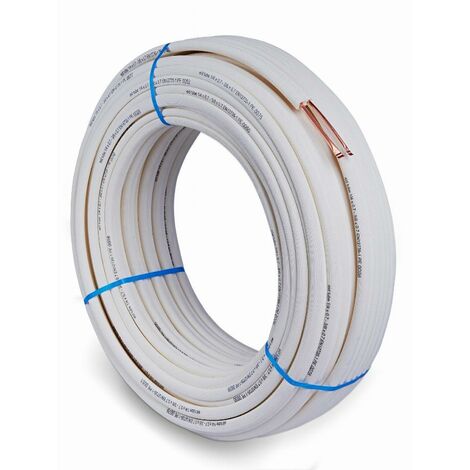 Couronne filmée cuivre 07 mm isolée PE blanc 20 m – Liaison frigorifique pour systèmes de climatisation – 20TISFT1412 – EID
