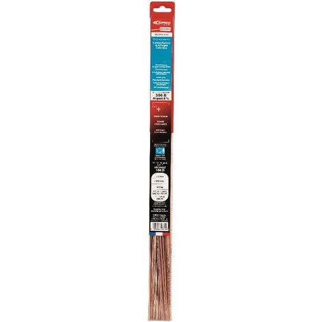 Baguette de brasure EXPRESS ATG - Spécial gaz - Argent 6% - Ø 2 mm x L500 mm - Blister de 500 grammes - GE206GC