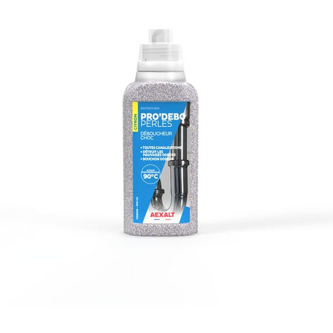 Aexalt – Déboucheur chimique canalisation en poudre 500ml – Dissout cheveux et graisses – Compatible fosses septiques – Élimine les odeurs - DEB538