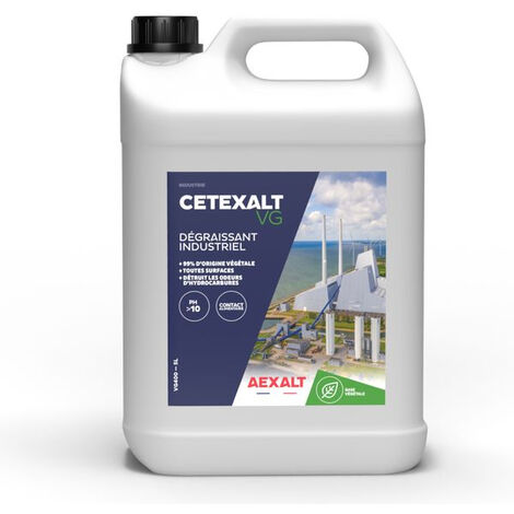 Dégraissant industriel végétal CETEXALT VG 5L - AEXALT - VG400