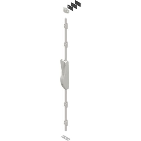 La Croisee Ds – Crémone pompier Déesse 6887 laqué blanc RAL9010 – Mécanisme en aluminium – Course tringle 20mm – Compatible portes bois, alu, PVC, acier - DS6887-036 (1/6)