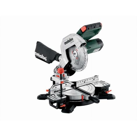 Metabo – Scie à onglets 216mm 1100W – Inclinaison 47° – Profondeur de coupe 60mm – Pour bois dur – Moteur puissant et léger