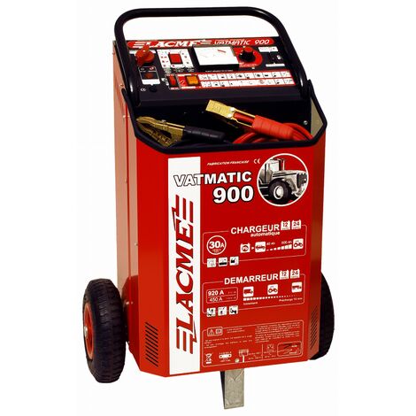 Chargeur Démarreur de Batterie LACME Vatmatic 900 12 V. Charge 30