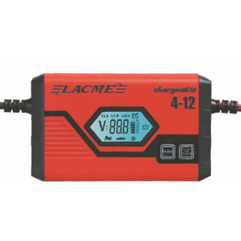 Lacme – Chargeur de batterie 12V 4A pour batteries jusqu'à 120Ah – Technologie Inverter – Récupération et désulfatation – 508400 (1/5)