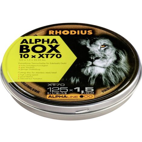 Disque à Tronçonner pour Acier-Inox x10P - XT70. - 125X1.5X22.23 - 211083