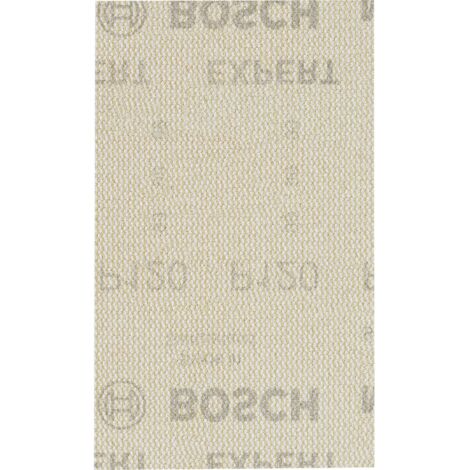 Bosch – Feuilles abrasives rectangulaires 80x133mm G120 – Fixation velcro – Pour ponçage bois et peinture – 2608900736