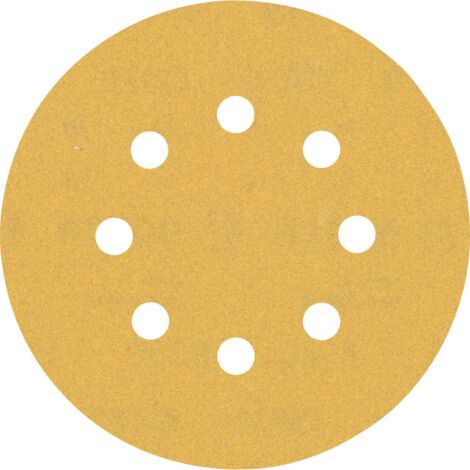 Feuille abrasive BOSCH EXPERT C470 pour ponceuse excentrique perforé - Grain 180 Ø 125 mm 5 pieces - 2608900808 (1/5)
