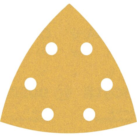 Bosch – Lot de 5 feuilles abrasives triangulaires 93mm – Grain 180 – Pour ponçage rapide et efficace – 2608900828